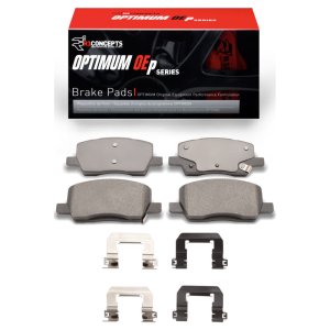 Tesla Model S Brake Pads - Rear - R1 Concepts - Optimum OE - `17-`25